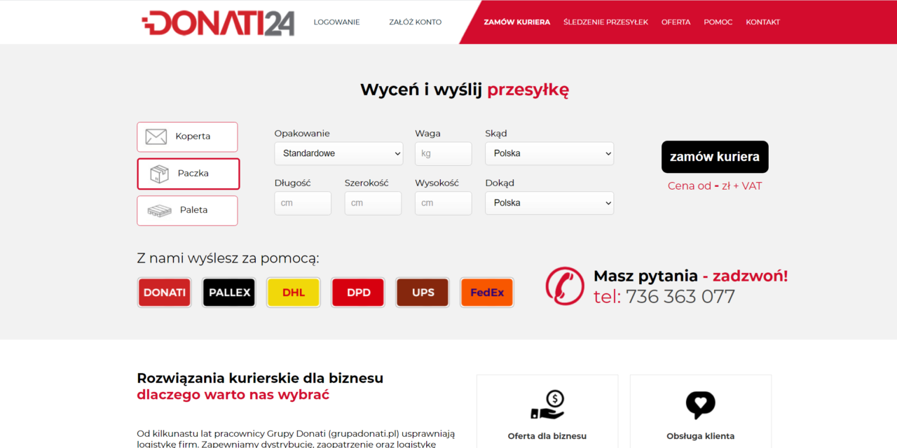 Specjaliści od transportu palet – Donati24.pl