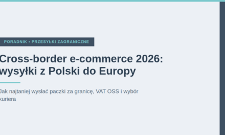 Cross-border e-commerce 2026: jak wysyłać paczki z Polski do Europy tanio i sprawnie