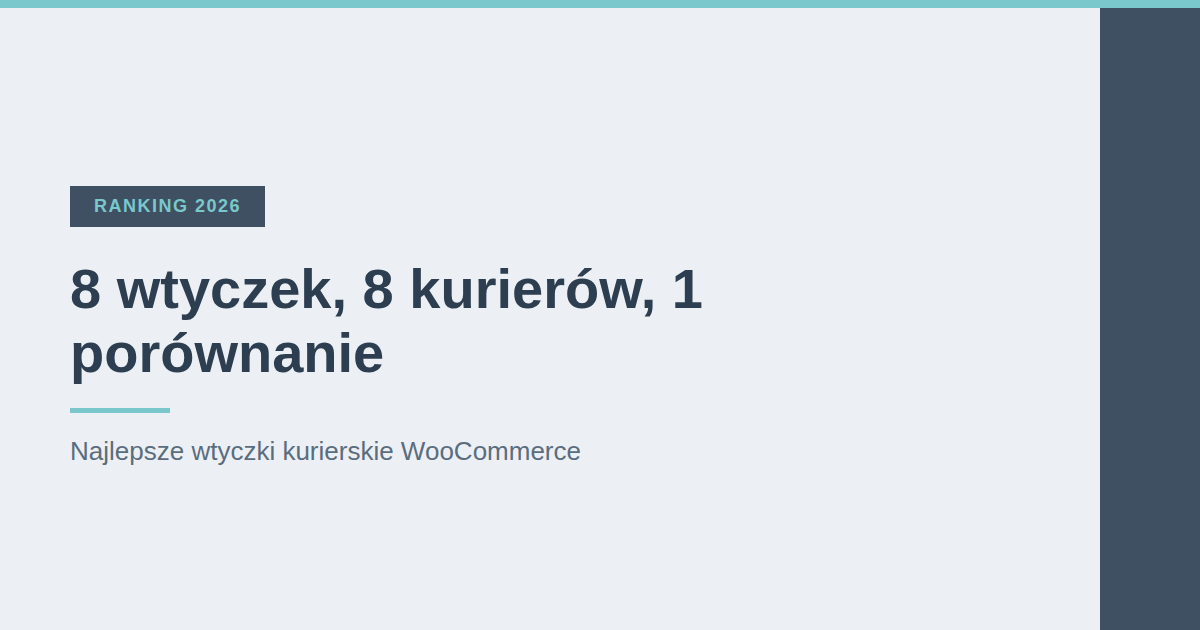 Najlepsze wtyczki kurierskie do WooCommerce w 2026. Porównanie